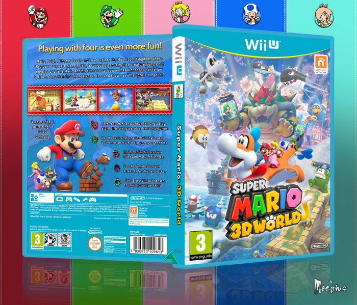 Super Mario 3d World Wii U Box Art Cover By Moebius Super Mario 3d Super Mario Mario Super Mario 3d World Wii U Box Art Cover By Moebius Super Mario 3d Super Mario Mario