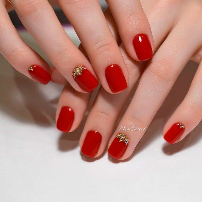 Best 20 Chic Red Nail Designs 2018 With Images Red Nail