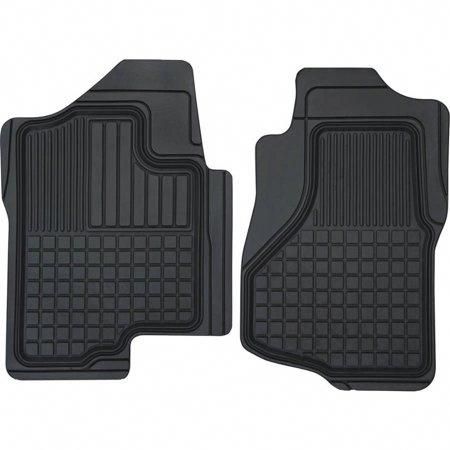 Front Set Custom Floor Mats Liners Over The Hump Black Weathertech 2008-2014 fits Chevrolet Silverado 2500 HD 3500 HD Crew Cab