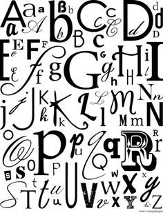 typography fonts alphabet