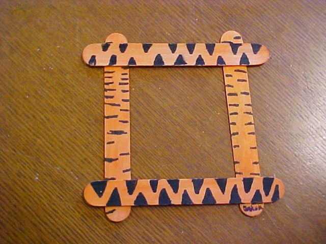 66 Best Craft Stick Picture Frames Images On Pinterest Animal Print Frames