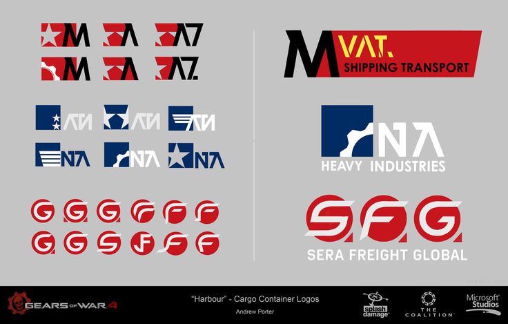ArtStation - <b>Gears of War</b> 4 - Logos and Branding , Andrew Porter ...