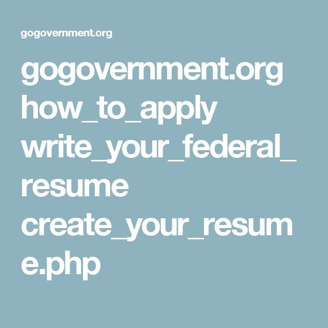 working resume