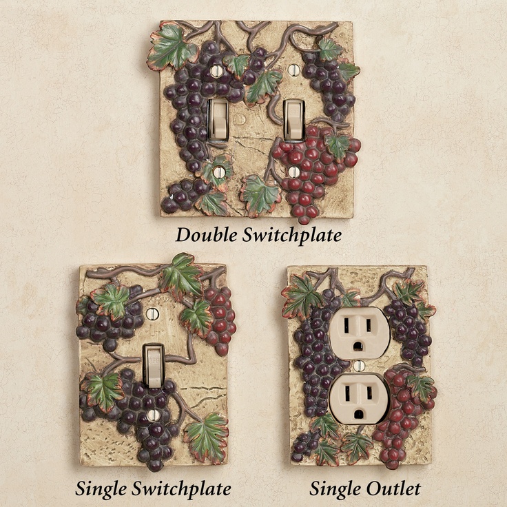 Best 16 Grape Stuff Images On Pinterest Kitchen Ideas Switch Plates For Your Wine Grape Theme