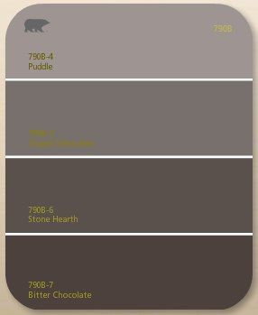 Chocolate Brown Gray Paint The Dark Color We Chose Chocolate Brown Gray Paint The Dark Color We Chose Was Behr S Bitter Fun Projects Crafts Pinterest Colors