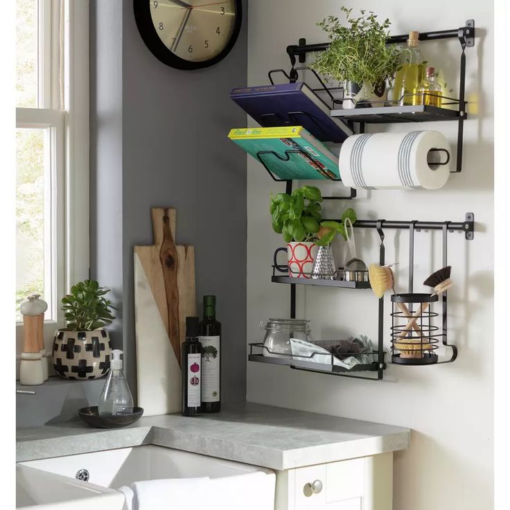 Buy Habitat Wall Mounted Storage System Kitchen shelves and