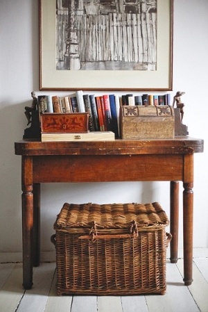 38 Best The Art Of Display Images On Pinterest Home Ideas A Few Of My Favorite Things An Antique Table Basket Books Art Boxes