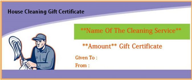 maid service gift certificate house cleaning gift certificate house cleaning gift certificate template