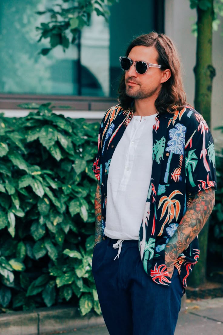 25 Best Hawaiian Shirts For Men Images On Pinterest Fashion Check Out A Ap Rocky Jack Guinness And All The Best Street Style From London Collections Men