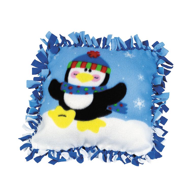 Fleece Penguin Tied Pillow Craft Kit Fleece Penguin Tied Pillow Craft Kit