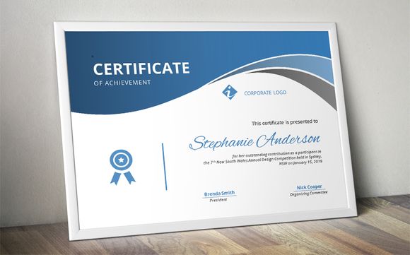 Modern curve certificate @creativework247 Stationery Design - creative certificate designs Modern curve certificate @creativework247 Stationery Design - creative certificate designs