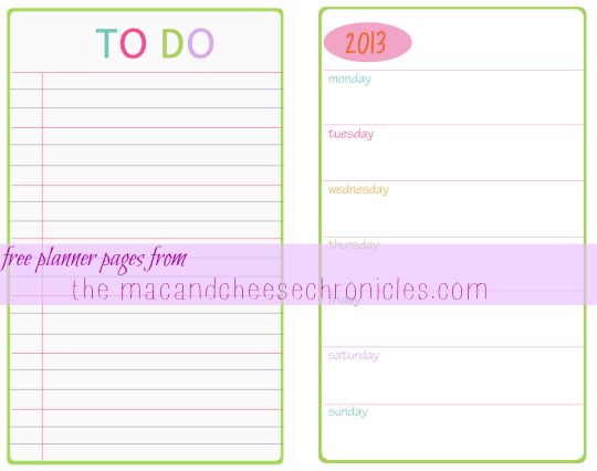 28 best Planners Printables images on Pinterest Organizers