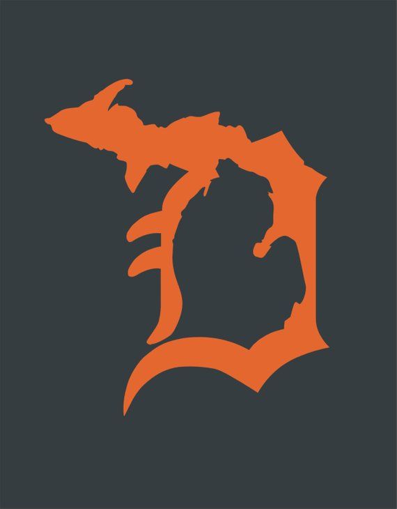 Detroit Tigers Vinyl Car Window Laptop Decal Sticker