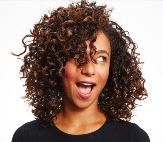 Messy screaming curly asian