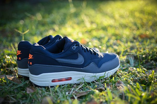nike air max 1 navy orange nike air max 1 navy orange