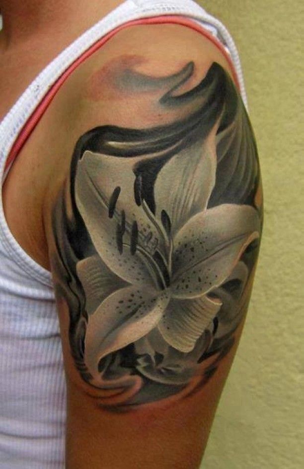 3D Orchideen Tattoo - Tattoos - #Orchideen # Tattoo # Tattoos-#Orchideen #Tattoo...
