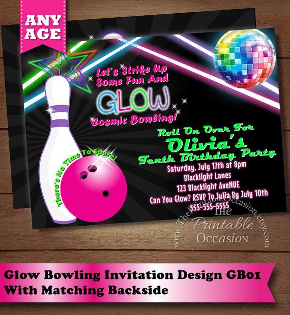 39 best Teen Birthday Party Ideas images on Pinterest Birthday - bowling invitation 39 best Teen Birthday Party Ideas images on Pinterest Birthday - bowling invitation
