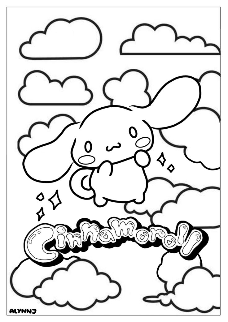 cinnamoroll Hello kitty colouring - E3d78f1b4dfdf8bd53d0a53b4f43eb30