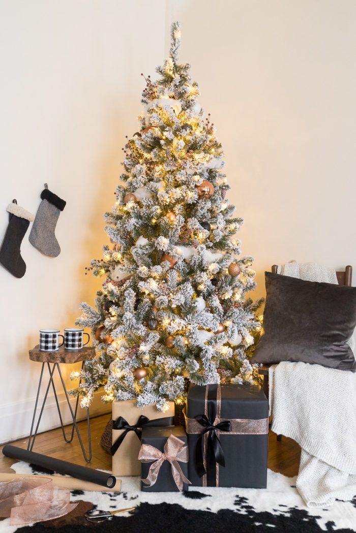 White And Copper Christmas Tree Decor Christmas 2018 Home Tours White and Copper Christmas Tree Decor | Christmas 2018 Home Tours | Pinterest | Christmas, Christmas Tree and Christmas tree decorations - White And Copper Christmas Tree Decor Christmas 2018 Home Tours