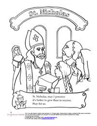 Download St. Nicholas Center ::: Coloring & Activity Sheets | St nicholas day, Saint nicholas, Color ...