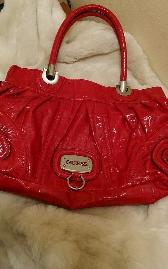 Guess Red Shiny Tote Purse Shoulder Bag Ebay Malinche85 Guess Red Shiny Tote Purse Shoulder Bag Ebay Malinche85 Pinterest Bags And Purses