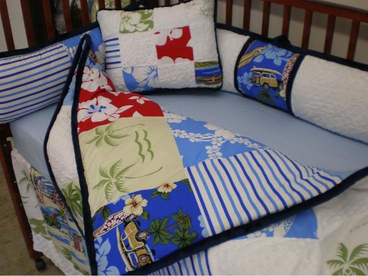Surfer Themed Crib Bedding Surfer Themed Crib Bedding