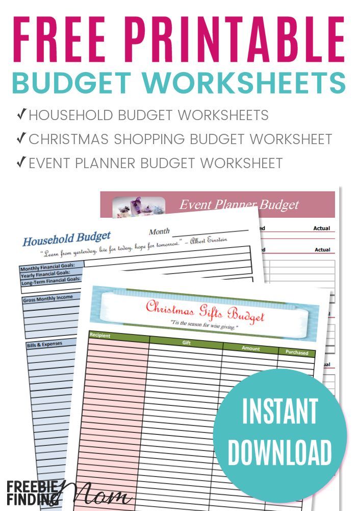 simple budgeting worksheet