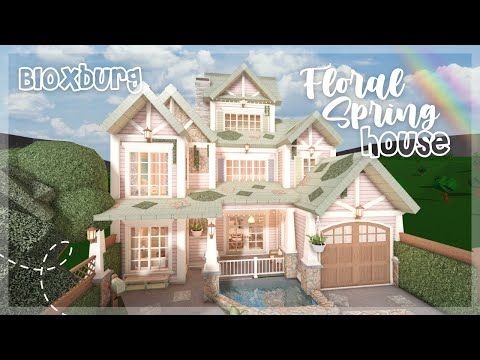 Minami Oroi Roblox Bloxburg SpeedBuild Floral Spring House - April 10