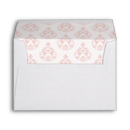 coral damask pattern envelope envelopes damasks and wedding