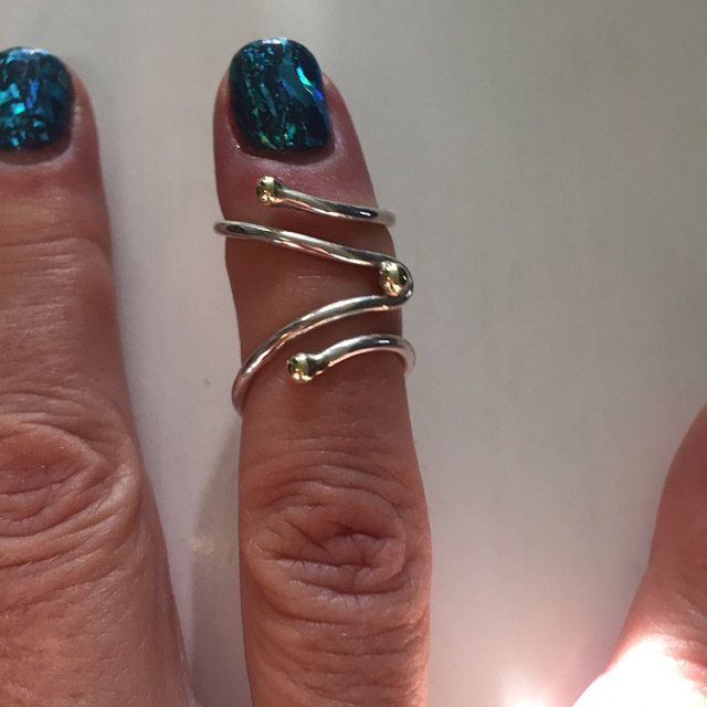 www.etsy.com/shop/JewelSplint trigger finger silver adjustable ring splint. hand...