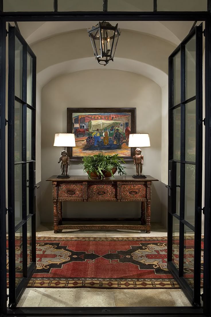 Spanish Home Decorating Ideas Part - 29: Beautiful Spanish Colonial Entry In This Candelaria Design ~ Wiseman Gale Home In Paradise Valley,