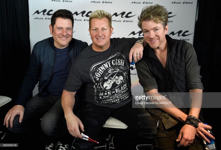 Musicians Jay DeMarcus, Gary LeVox, and Joe Don Rooney of Rascal Flatts attend t...