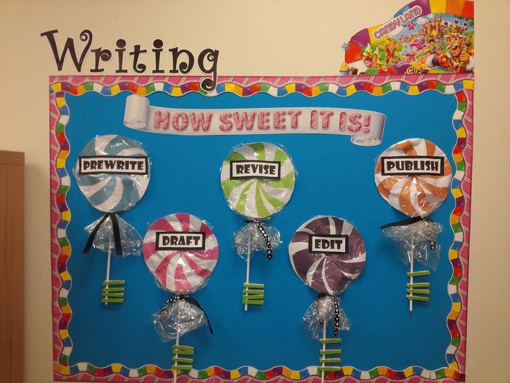 writing bulletin board idea black