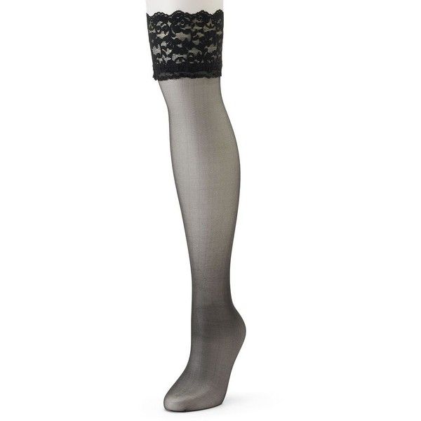 Best 25+ Thigh High Compression Stockings Ideas On Pinterest Berkshire Sheer Silky Lace-Top Thigh High Panty Hose ($9) ❤ liked on. Thigh High Compression StockingsCompression ... - Best 25+ Thigh High Compression Stockings Ideas On Pinterest