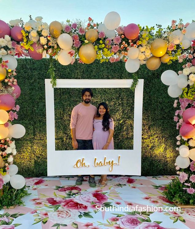 Sreeja Konidela S Baby Shower Photos South India Fashion Indian Baby Shower Decorations Baby Shower Photos Baby Shower Photography