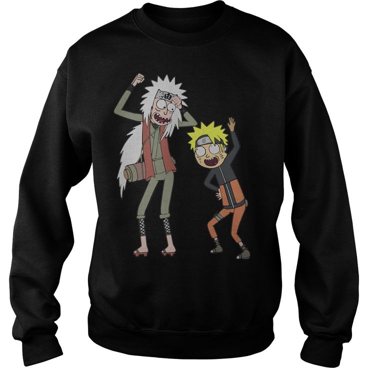 Rick And Morty Jiraiya And Naruto Shirt Hoodie Tank Top And V Neck T Shirt Naruto Shirts Sweatshirts Rick And Morty