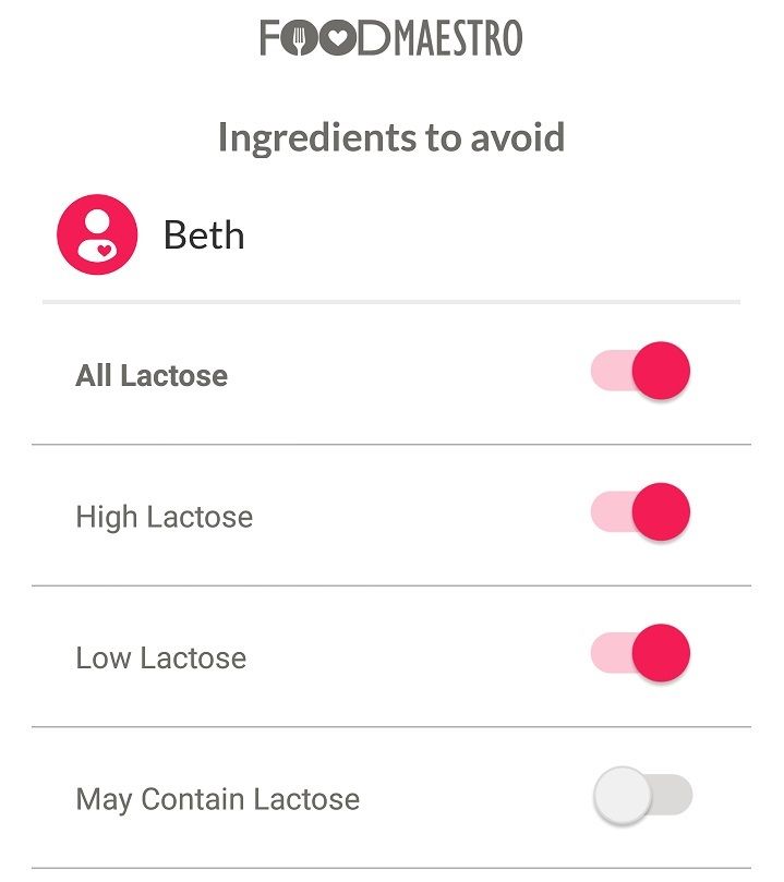 Labelling is designed to highlight products containing milk protein rather than lactose so it is ...
