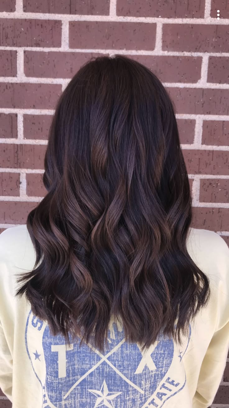 Rich chocolate brown hair