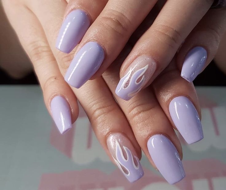 lilac flame nails Nail designs, Nails, Lilac