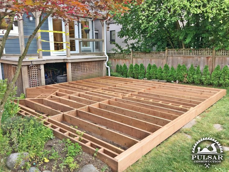 Ground-Level Deck Framing Ground level deck, Deck ... Ground-Level Deck Framing Ground level deck, Deck ...