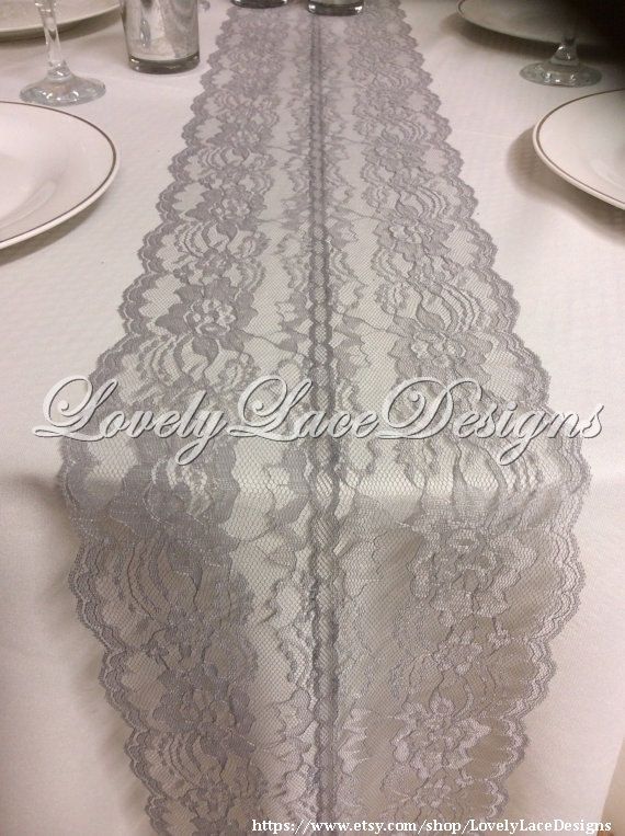 GREY Lace Table Runner X Wide Overlay Wedding Decor Tabletop Weddings Etsy Finds Summer Trends By LovelyLaceDesigns On GREY Lace Table Runner X Wide Overlay Wedding Decor Tabletop Weddings Etsy Finds Summer Trends By LovelyLaceDesigns On