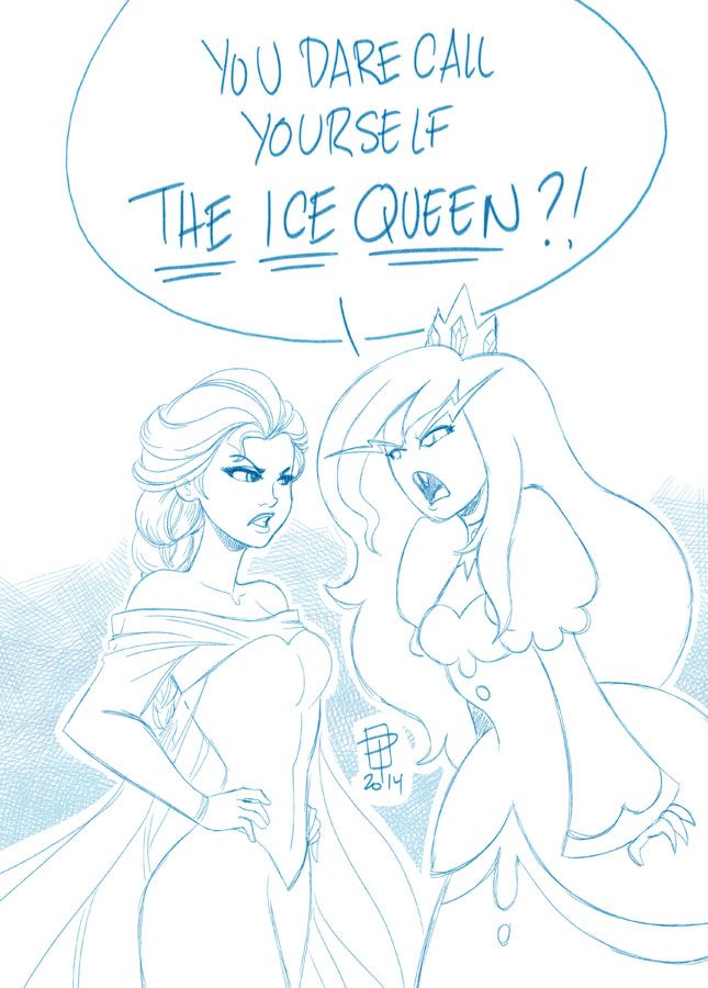 Icy cat-fight, Elsa Ice Queen, Frozen / Adventure Time artwork by Call me Po. Ice Queen Adventure Time Marceline Sexy Porn - Icy cat-fight, Elsa Ice Queen, Frozen / Adventure Time artwork by Call me Po.