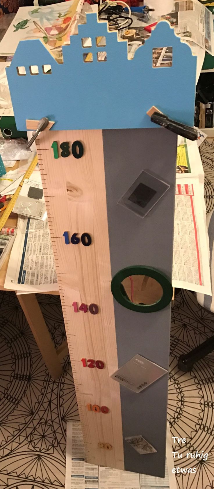 Neu Messlatte Kinder Holz Diy Kindermesslatte aus Holz selber machen DIY Growth Chart
