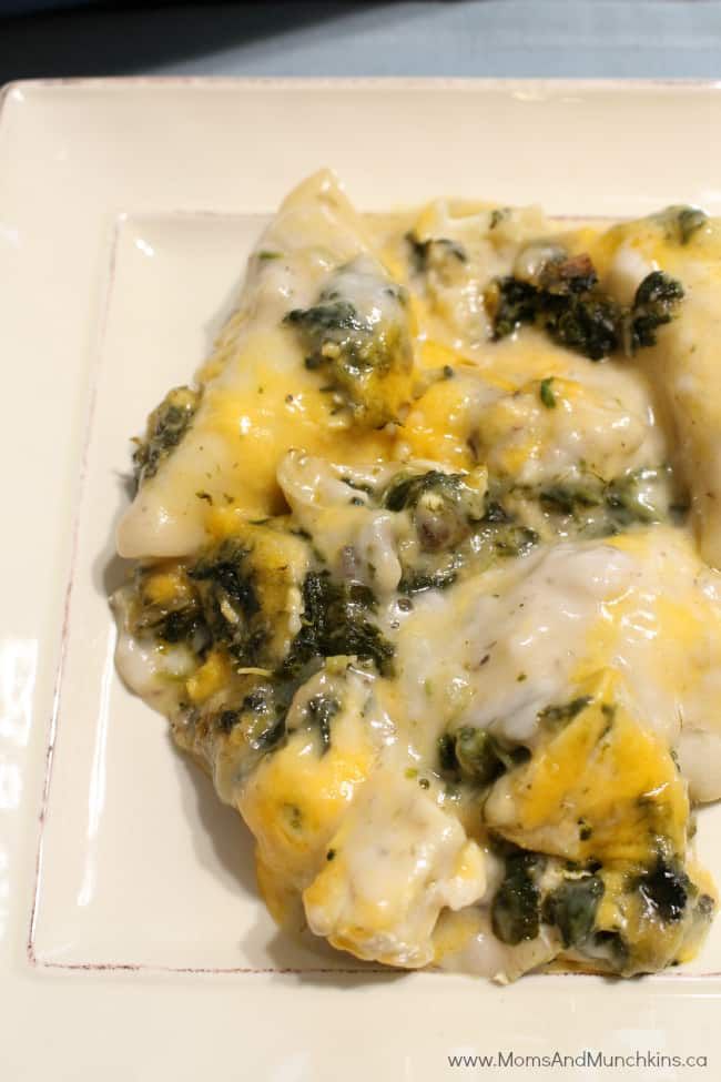 Pierogi Casserole with Chicken & Spinach Moms Pierogi Casserole with Chicken & Spinach Moms