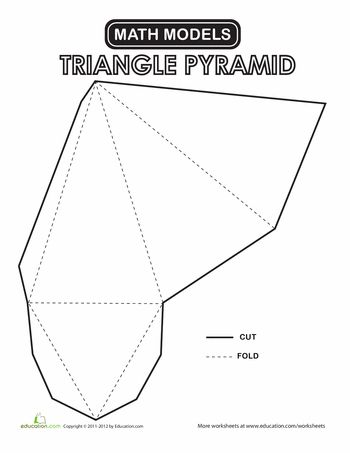 33 best Geometrische Figuren images on Pinterest Paper crafts - pyramid template 33 best Geometrische Figuren images on Pinterest Paper crafts - pyramid template