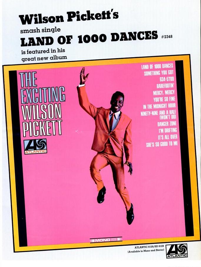 Wilson Pickett Land Of 1000 Dances Lyrics Wilson Pickett "Land Of 1000 Dances" | Wilson pickett, Dance, Flyer