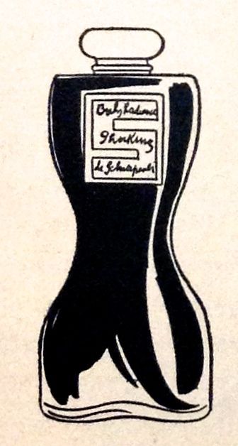 Schiaparelli U0026quot Shocking U0026quot Body Radiance Lotion Illustration