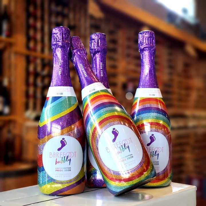 Barefoot Bubbly Limited Edition Pride 2020 Wine Bubbles Bubbly Barefootwine Pueblocolorado Puebloco Pride Wines Craft Beer Wine Lovers Barefoot Bubbly