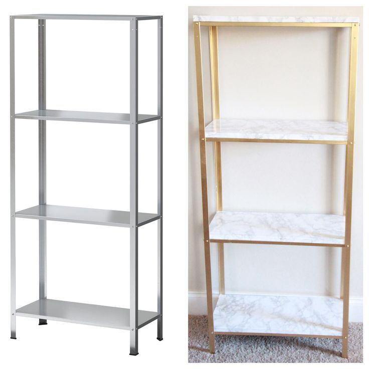 Best 25 Ikea Shelf Hack Ideas On Pinterest A Storage The Easiest Diy Hack To Glam Your 14 99 Ikea Hyllis Shelf Unit Into Marble And Gold