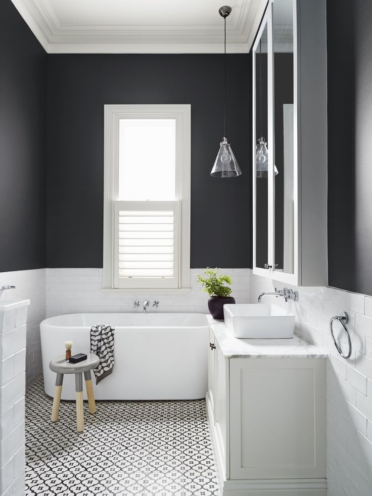 Des Salles De Bain Black And White Bathroom Decor Des Salles De Bain Black And White Bathroom Decor Pinterest Tiling Mad